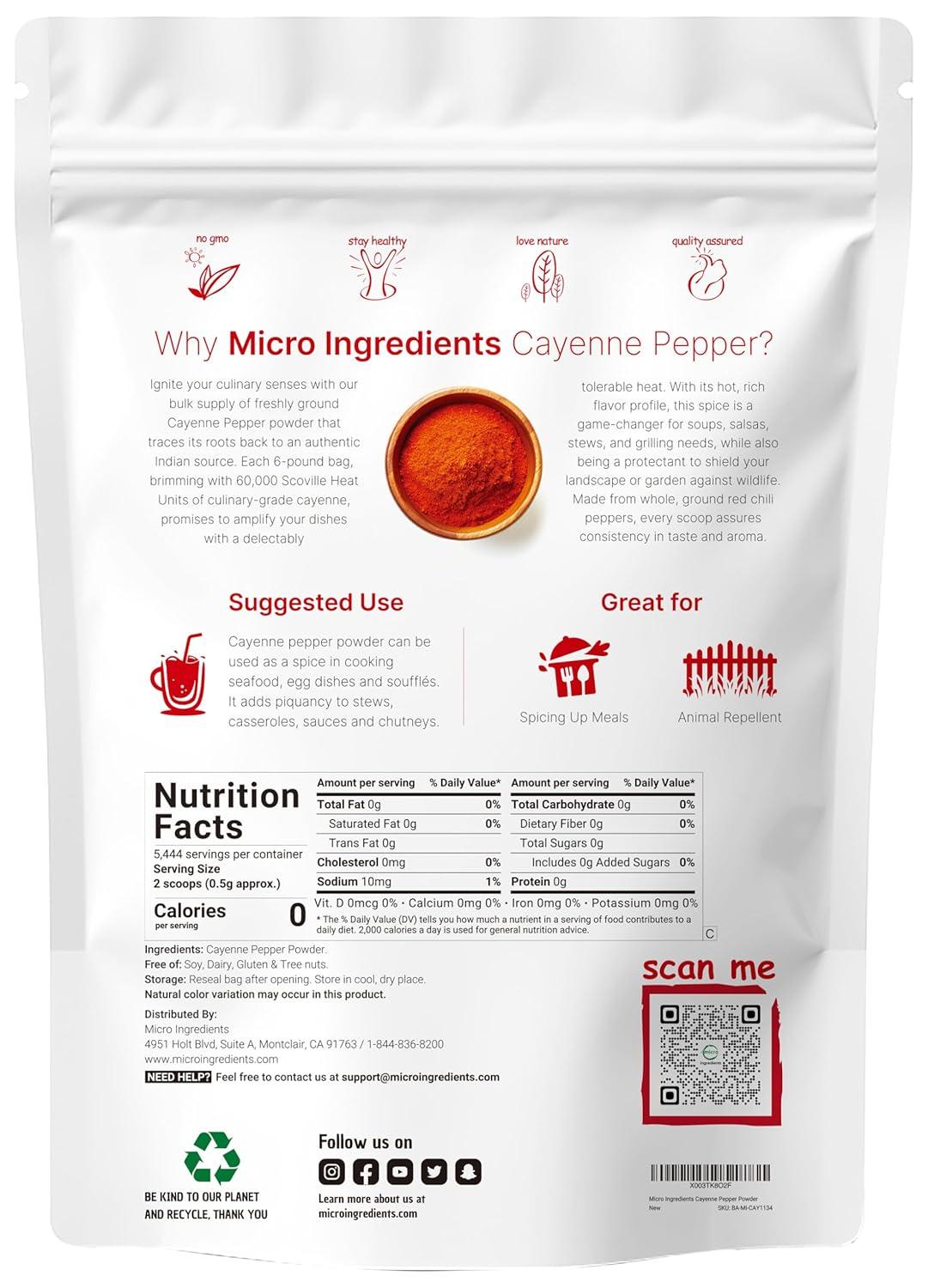 image:imageGround Cayenne Pepper Powder 6lbs 60000 SHU Heat Premium Source for Spice amp Seasoning Garden Protection from Wildlife Additive Free NonGMO Bulk Supply