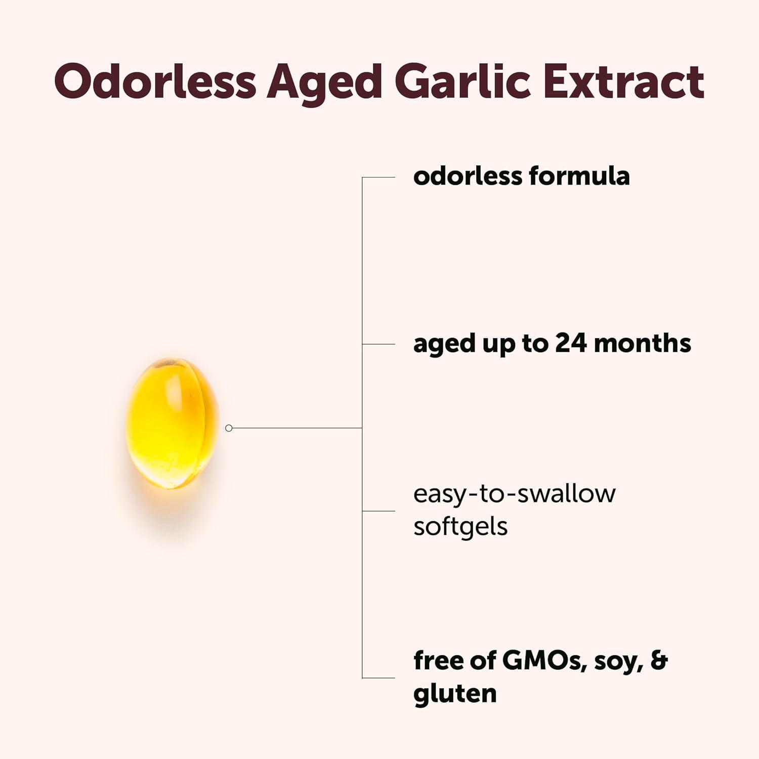 image:imageMicro Ingredients Odorless Garlic 300 Softgels 2 Years Aged Garlic Extract Grown Allium Sativum Bulb Natural Herbal Supplements NonGMO Gluten Free150 Count Pack of 1