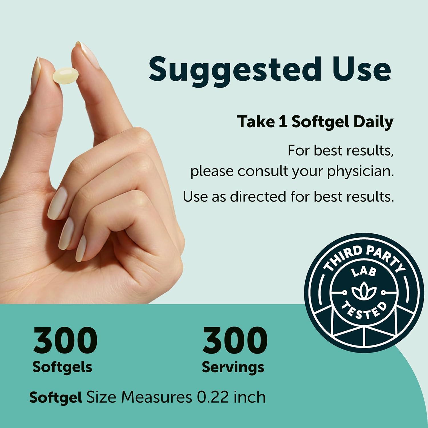 image:imageMicro Ingredients Vitamin K2 MK7 200 mcg Per Serving 300 Coconut Oil Softgels K2 Vitamin Supplement with Coconut Oil NonGMO