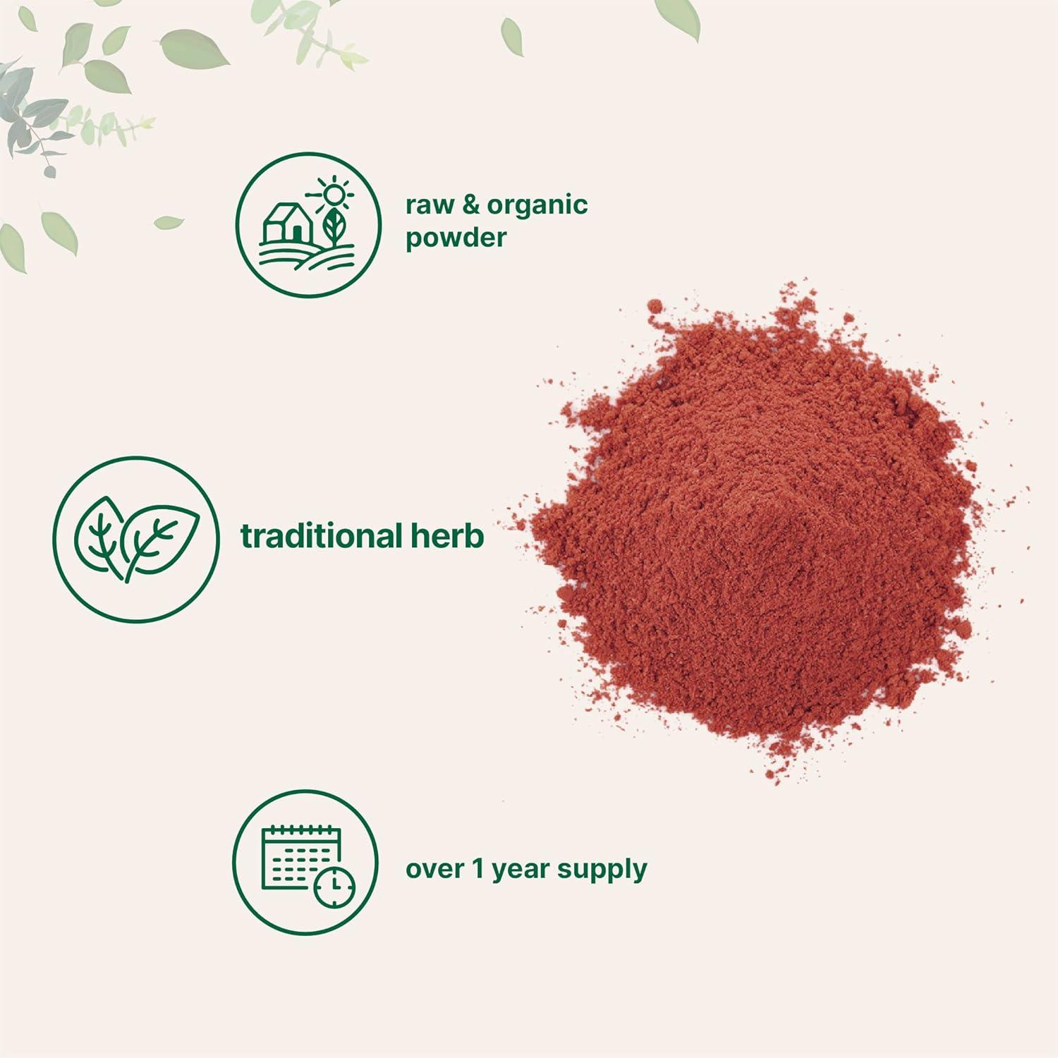 image:imageOrganic Red Yeast Rice Powder 8 Ounce 1 Year Supply NonGMO Vegan Friendly