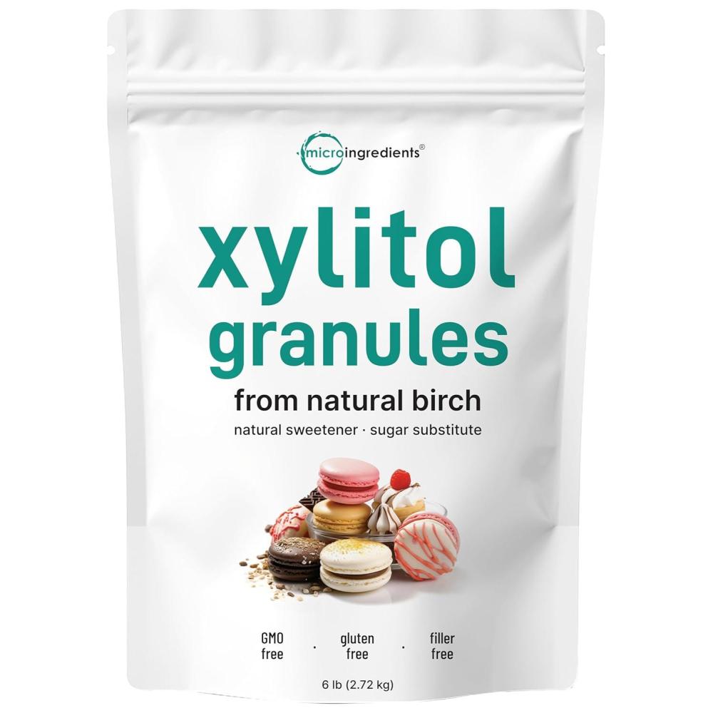 image:imageXylitol Sweetener 6 Pounds Natural Sweetener 11 Sugar Substitute and Low Calorie Great for Baking and Cooking No After Taste Keto Friendly