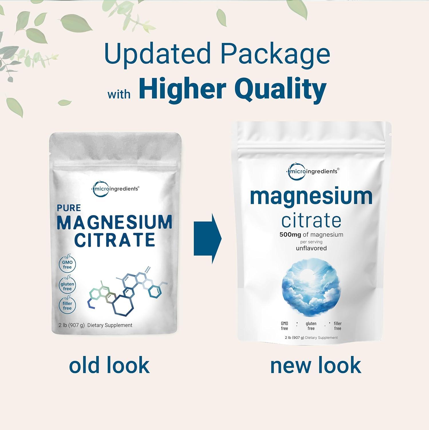 image:imageMagnesium Citrate Powder 2lbs Unflavored Magnesium Supplement Relaxation and Nutrient Utilization Easily Absorbed Formula NonGMO Vegan Gluten Free