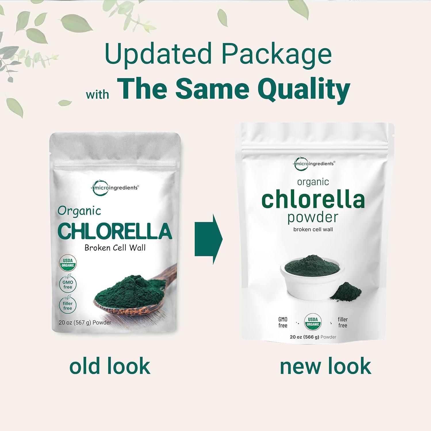 image:imageMicro Ingredients Organic Chlorella Powder 20 Ounces Broken Cell Wall for Complete Absorption Raw Superfood Supplement Rich in Protein amp Vitamins NonGMO Vegan NonIrradiated