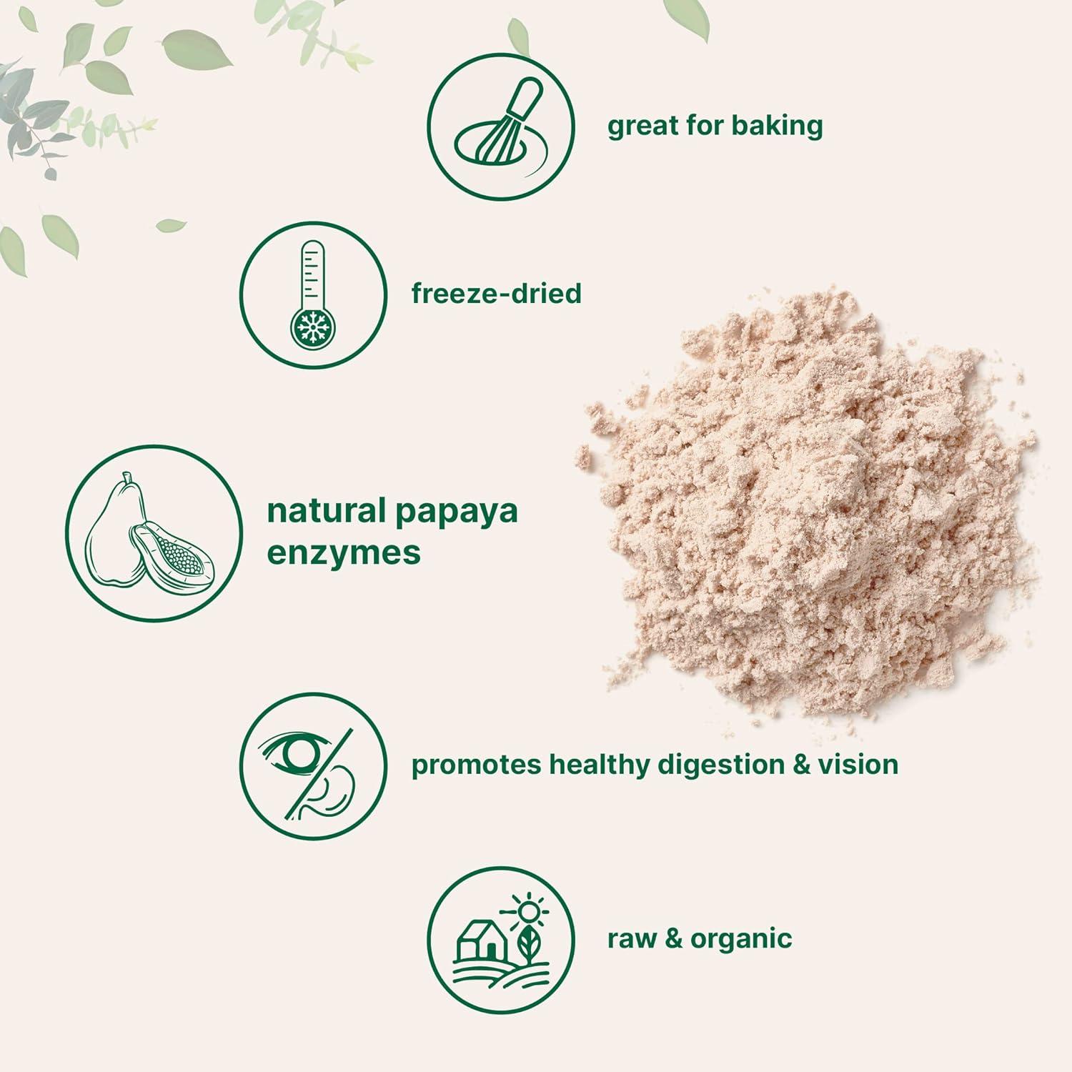 image:imageMicro Ingredients Organic Papaya Fruit Powder 8 Ounce Freeze Dried Naturally Rich in Papaya Enzyme No GMOs amp Vegan Friendly
