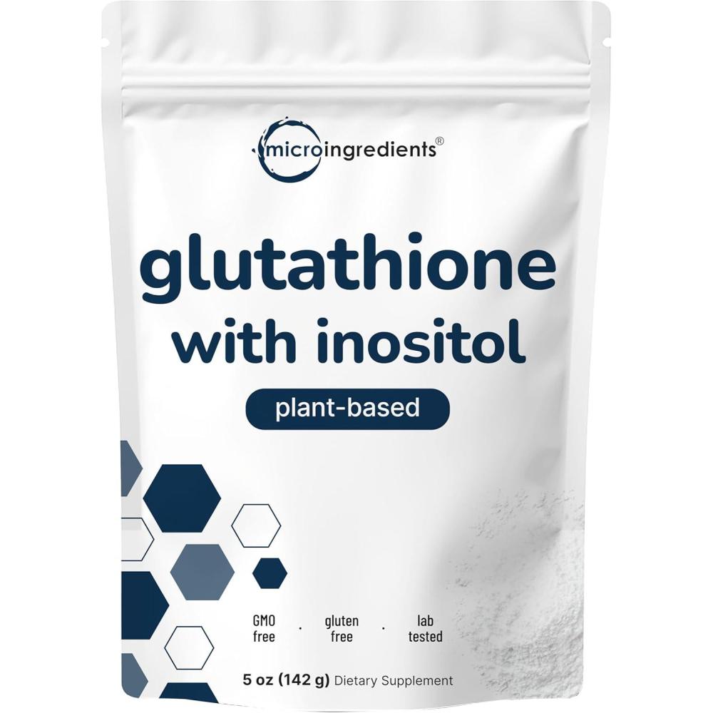 image:imageGlutathione Supplement Pure Glutathione Reduced Powder with Inositol 5 Ounce 9 Months Supply 2 in 1 Formula Powerful Ingredients for Antioxidants Supports Liver Function Vegan