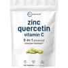 image:imageMicro Ingredients Quercetin with Vitamin C and Zinc 240 Capsules  Quercetin 500mg Vitamin C 500mg Zinc 50mg Picolinate Citrate Glycinate Gluconate  Complete Immune Support Supplements