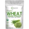 image:imageSustainably US Grown Organic Wheat Grass Powder 100 WholeLeaf 16 Ounce  Rich in Immune Vitamins Fibers and Minerals Support Digestion Function Vegan Friendly