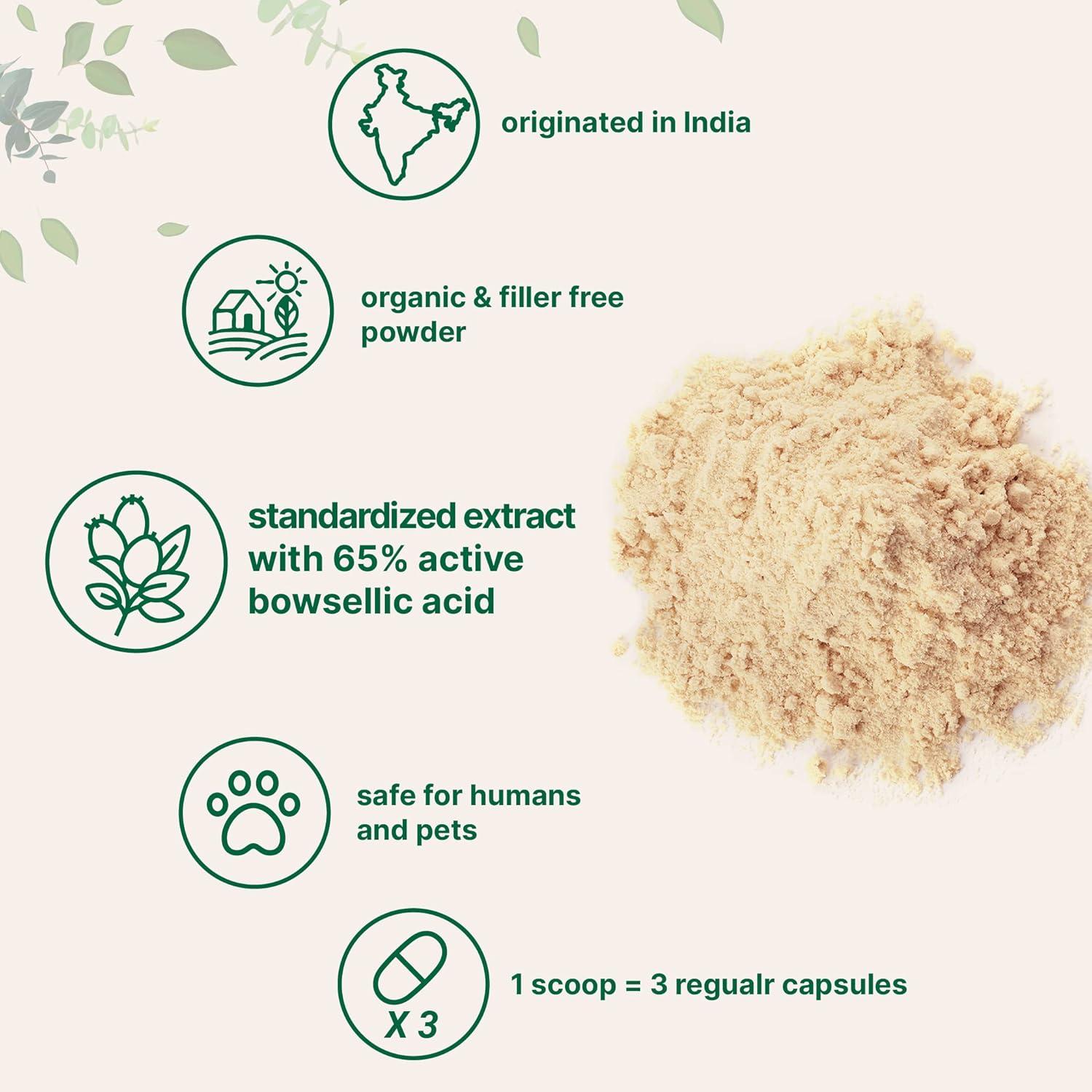 image:imageOrganic Boswellia Serrata Extract Powder 8 Ounce Pure Boswellia Supplement with 65 Boswellic Acid Supports Joints Knees and Bones Health NonGMO Pet Friendly India Origin