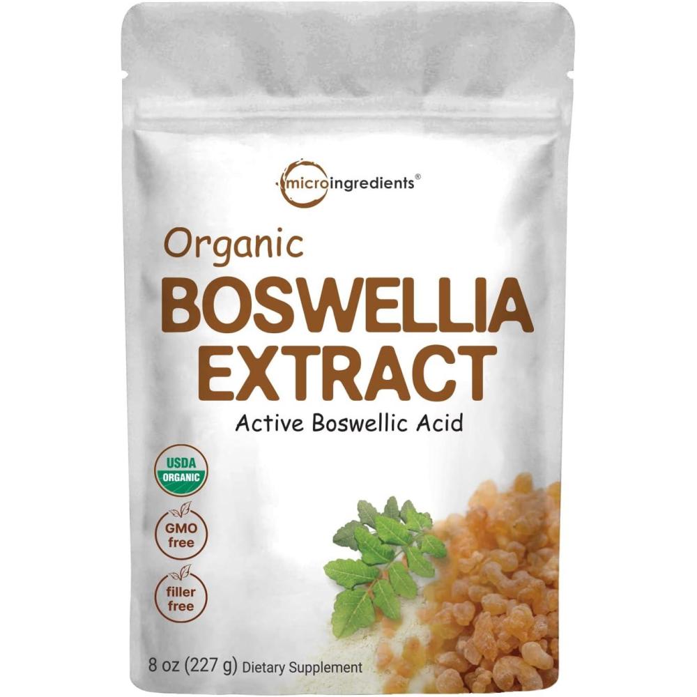 image:imageOrganic Boswellia Serrata Extract Powder 8 Ounce Pure Boswellia Supplement with 65 Boswellic Acid Supports Joints Knees and Bones Health NonGMO Pet Friendly India Origin