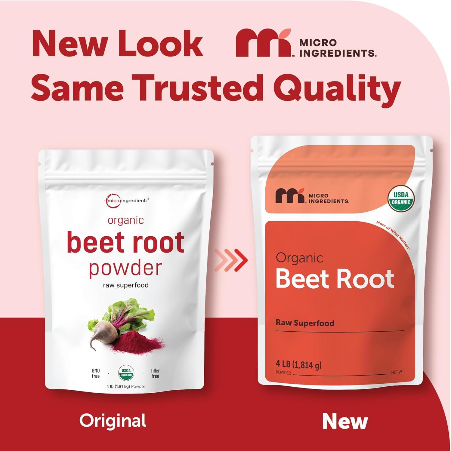 image:imageMicro Ingredients Organic Beet Root Powder 4 Pounds Cold Pressed Water Soluble High Concentrated Raw Beetroot Supplement Natural Nitric Oxide Superfood Drink Mix NonGMO Vegan Friendly64 Ounce Pack of 1