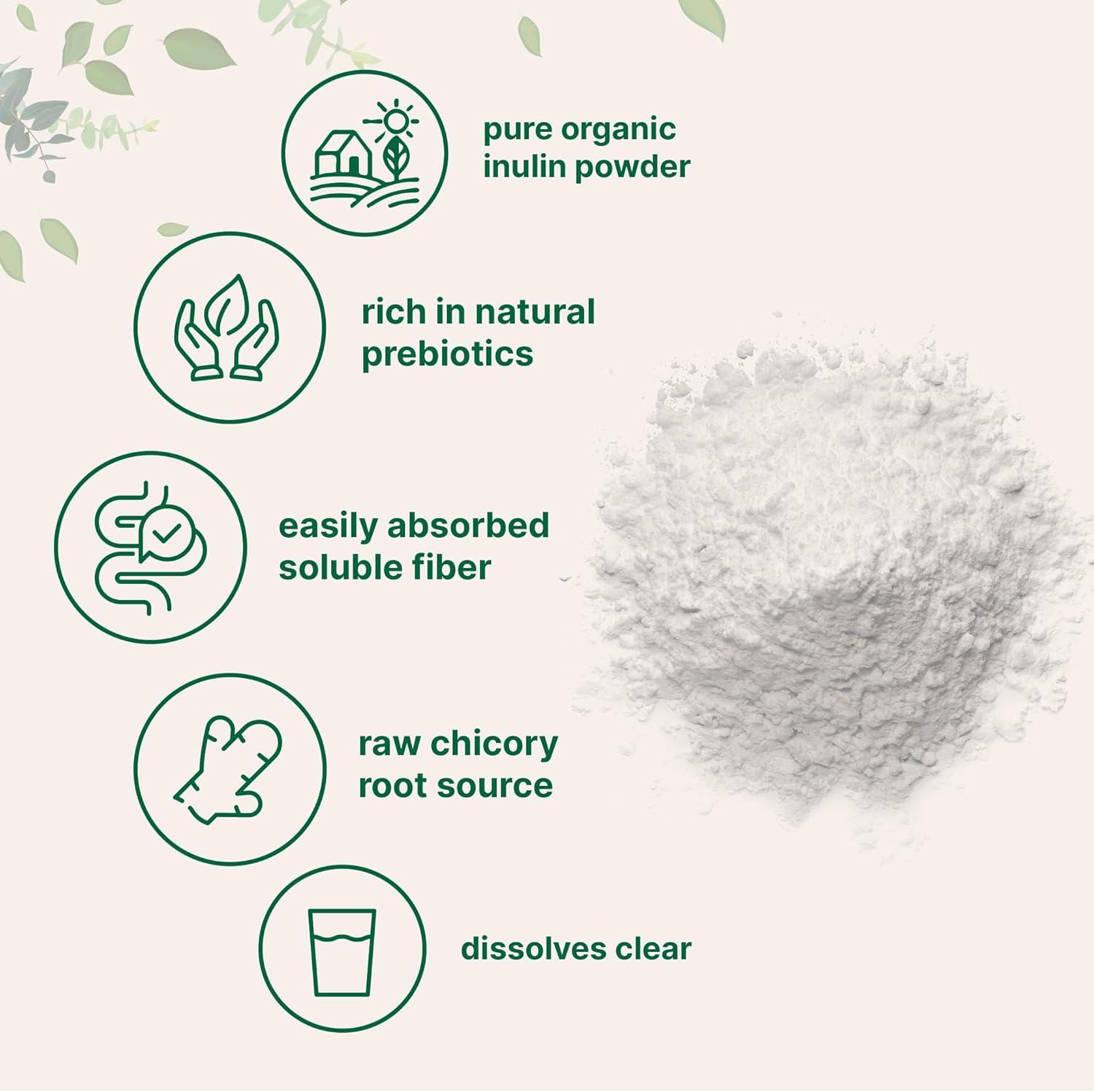 image:imageMicro Ingredients Organic Inulin Fiber Powder 2lb Natural Prebiotic to Support Digestive amp Gut Health Soluble Easily Digestible Unflavored Vegan