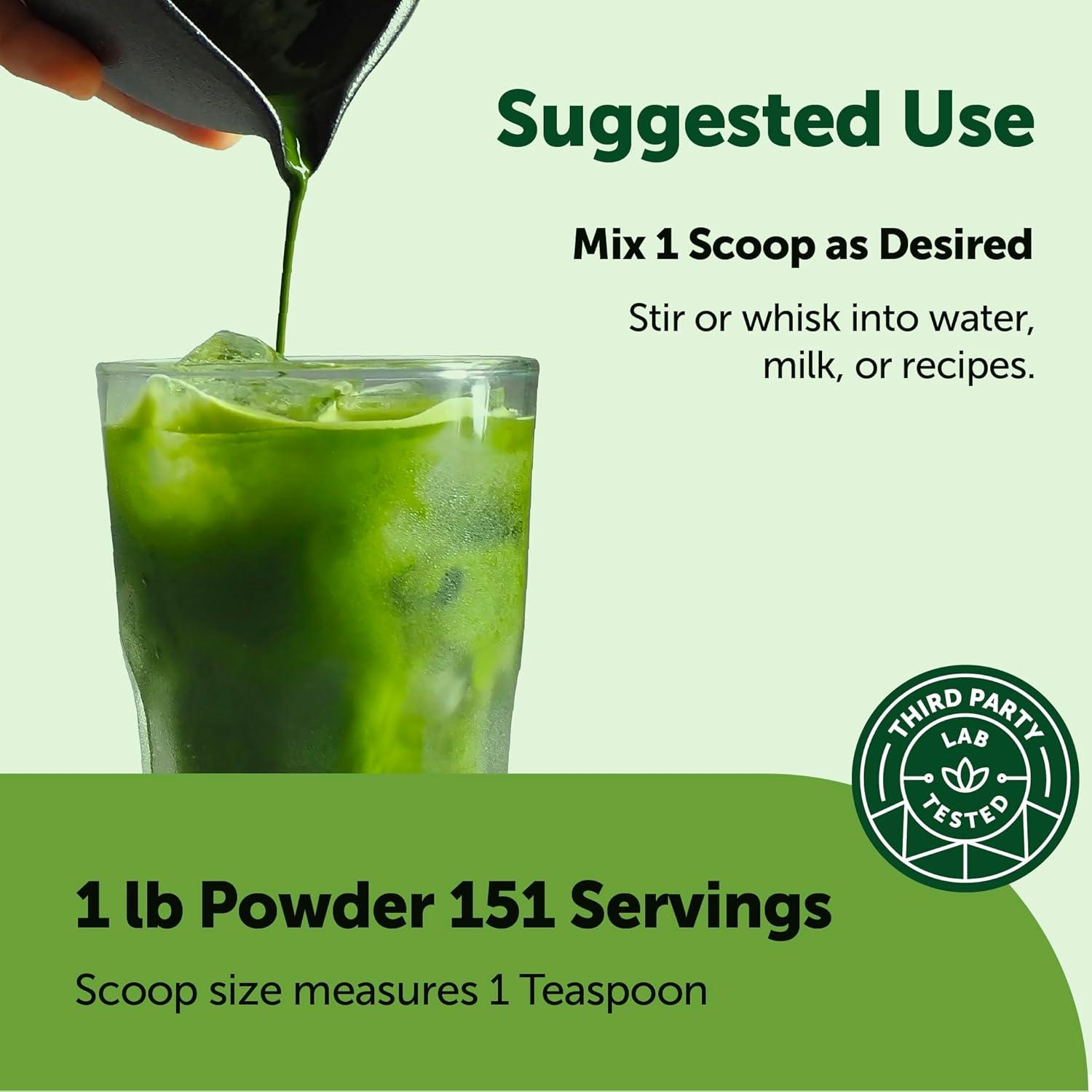image:imageMicro Ingredients Organic Matcha Green Tea Powder 2 lb First Harvest Culinary Grade from Japan 100 Pure amp Unflavored Great for Tea Latte amp Smoothies NonGMO 0 Calories EcoFriendly Packaging16 Ounce Pack of 1