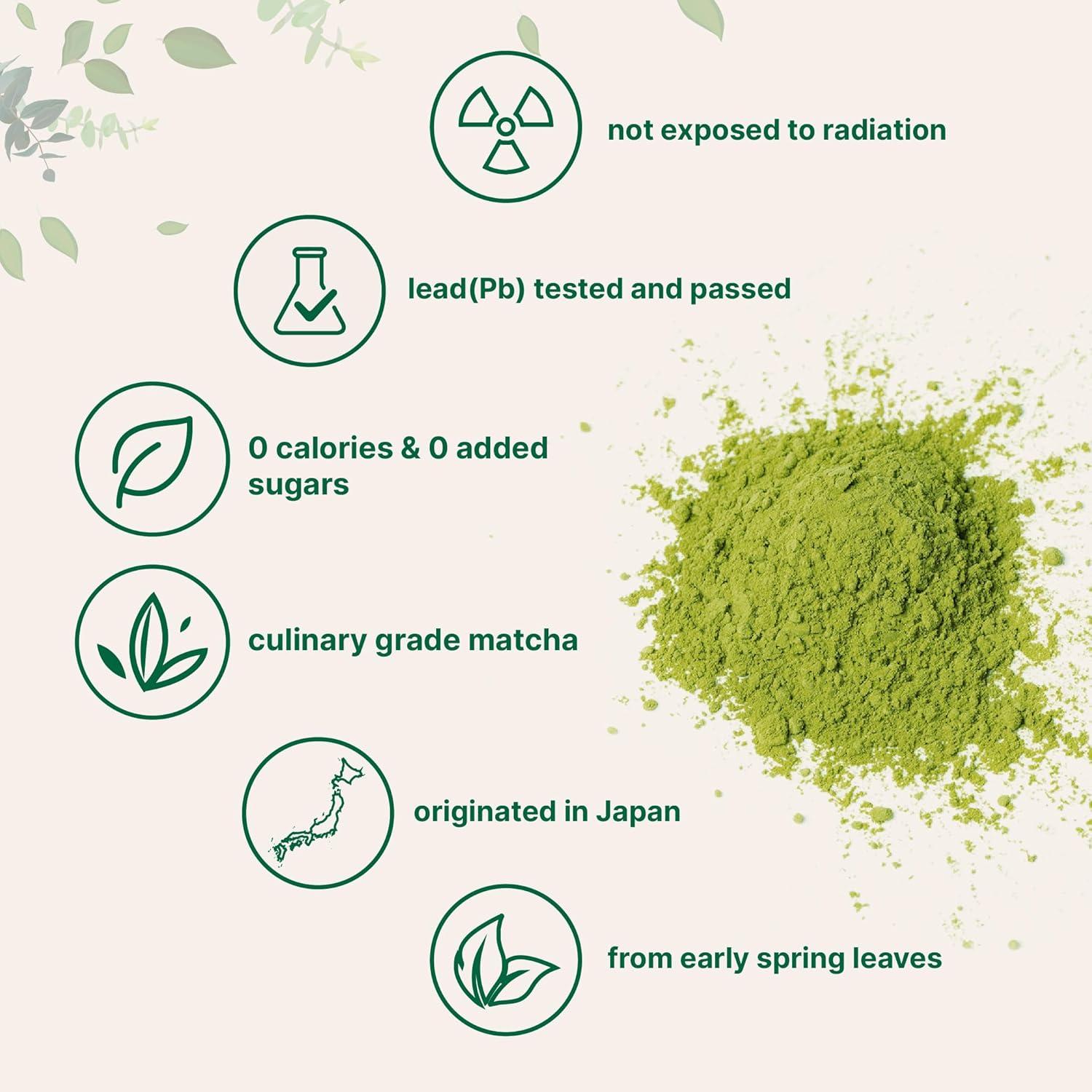 image:imageMicro Ingredients Organic Matcha Green Tea Powder 2 lb First Harvest Culinary Grade from Japan 100 Pure amp Unflavored Great for Tea Latte amp Smoothies NonGMO 0 Calories EcoFriendly Packaging32 Ounce Pack of 1