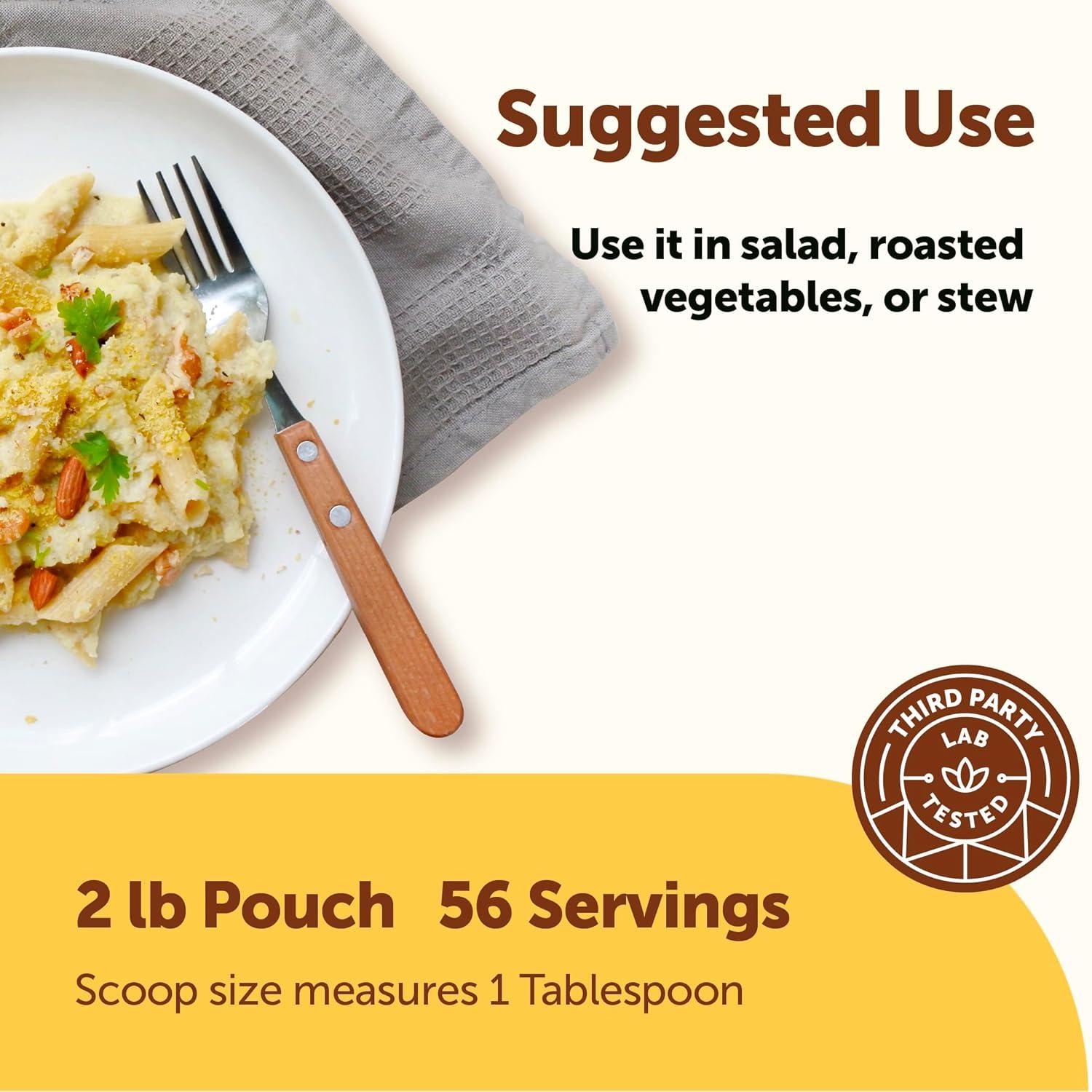 image:imageMicro Ingredients Organic NonFortified Nutritional Yeast Flakes 2 Pounds Vegan Protein B Vitamins amp Betaglucans Keto Friendly Dairy Free Cheese Substitute NonGMO Gluten Free