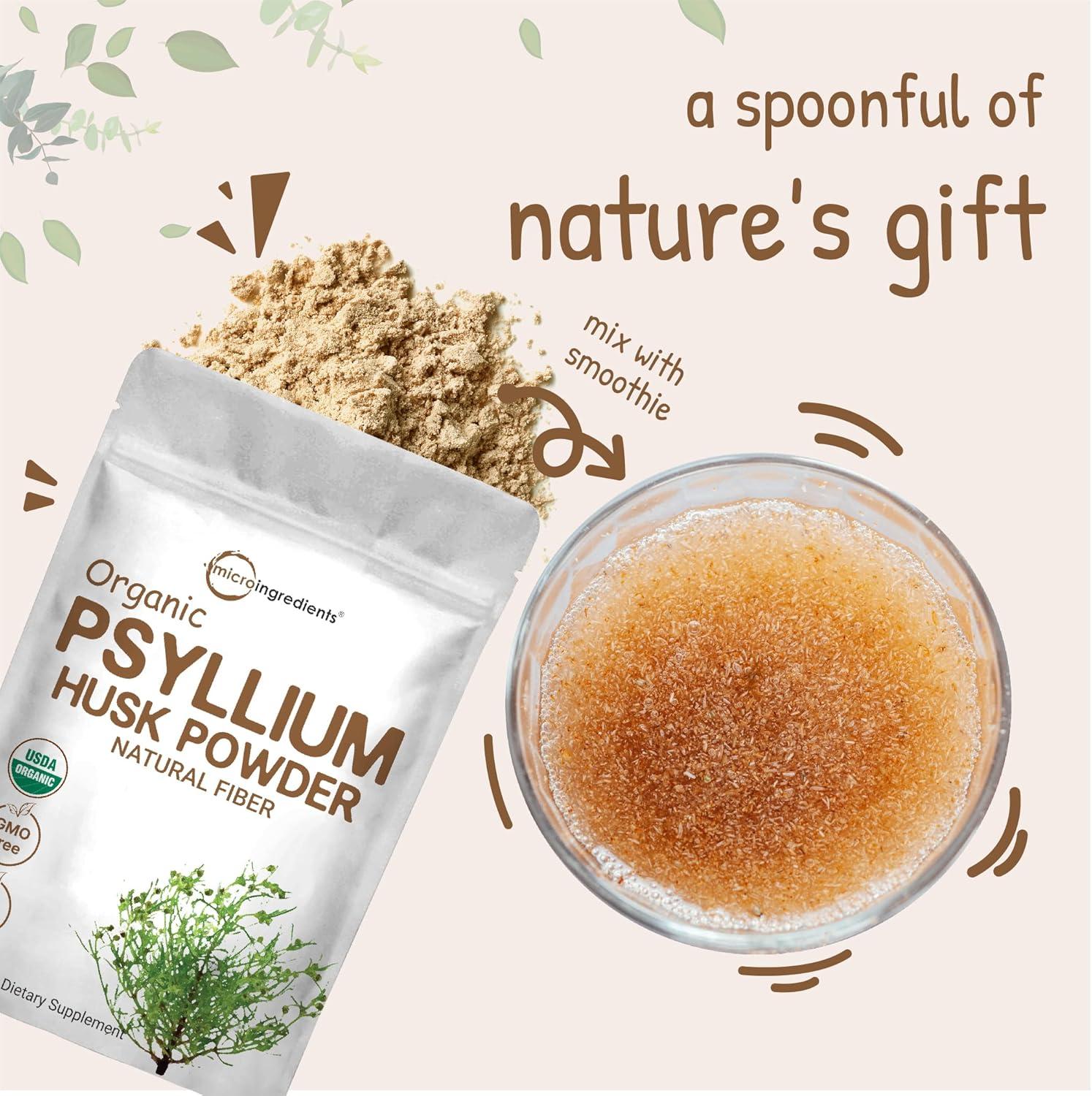 image:imageMicro Ingredients Organic Psyllium Husk Powder 2lbs 32oz Daily Soluble Fiber Supplement India Origin Natural Prebiotics amp Probiotics Supports Digestive HealthNonGMO Keto Friendly Vegan