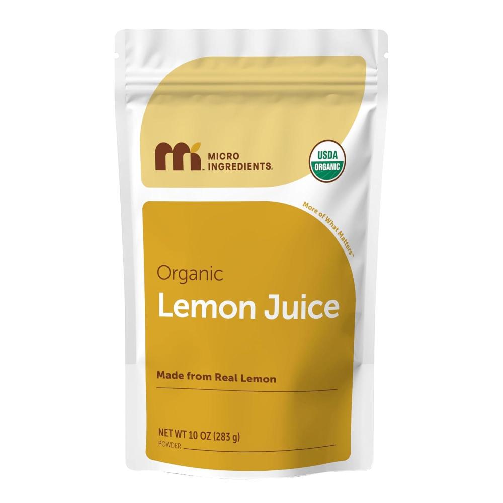 image:imageMicro Ingredients Organic Lemon Juice Powder 2 Pack ColdPressed Lemon Source Natural Vitamin C No Sugar or Additives Great for Drinks Smoothies amp Beverages NonGMO Vegan Friendly10 Ounce Pack of 1