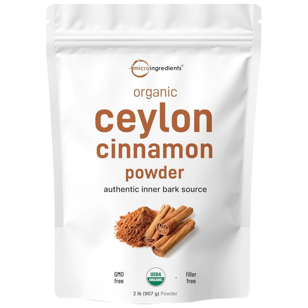 image:imageOrganic Ceylon Cinnamon Powder 2 lb Premium Sri Lanka Source Sweet amp Earthy Flavor Great for Baking Cooking amp Drinks Additive Free NonGMO Bulk Supply2 Pound Pack of 1