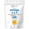 image:imageUltra Omega 369 3600mg Per Serving 300 Burpless Softgels  Lemon Flavor  Blend of Fish Flaxseed Borage Oils  Bioavailable Source NonGMO No Gluten Mercury Free
