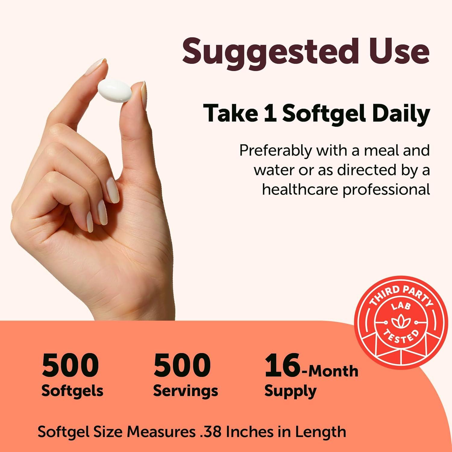 image:imageMicro Ingredients Chromium Picolinate 1000 mcg Per Serving 500 Softgels 1 Year Supply Chelated Essential Mineral Supplement with MCT Oil NonGMO