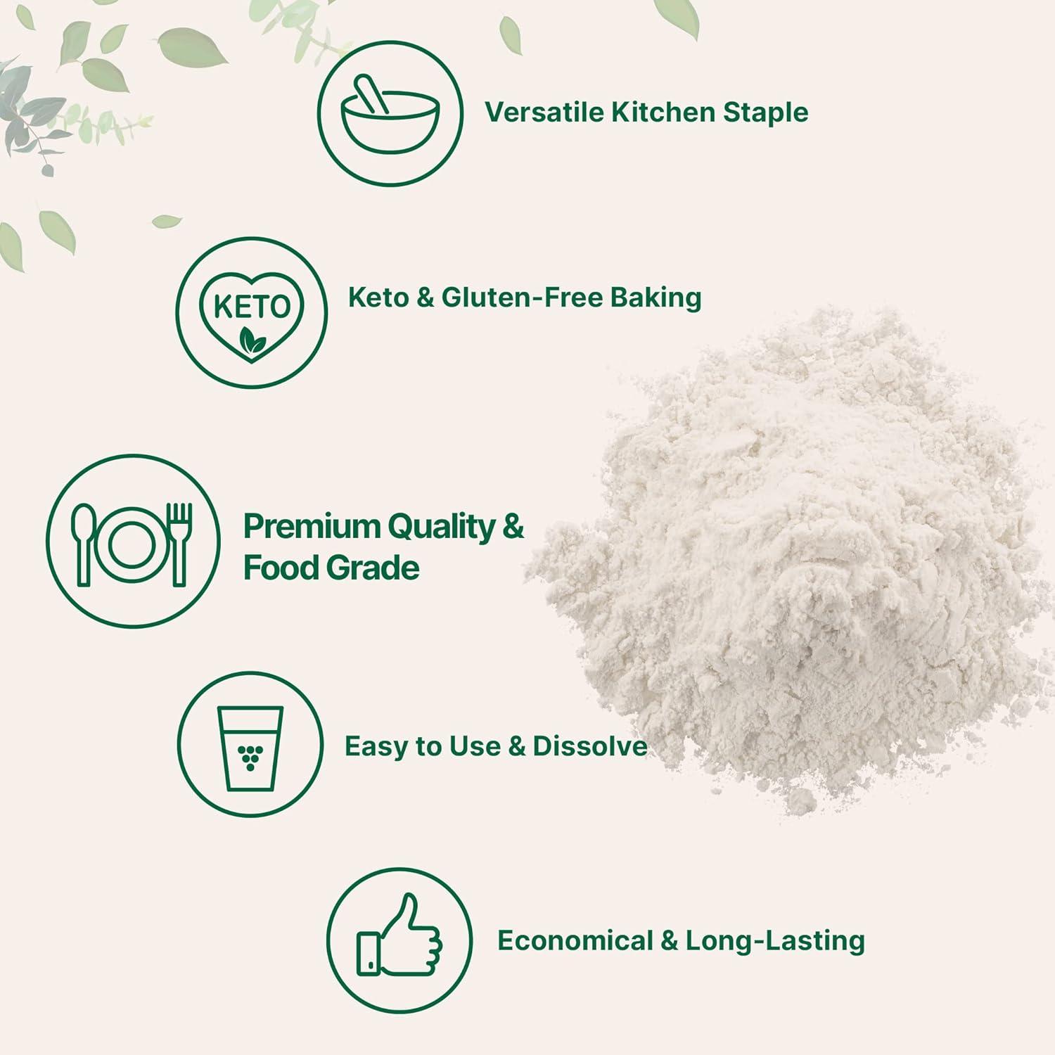 image:imageMicro Ingredients Xanthan Gum Powder 2lb 32oz Premium Quality for Keto amp GlutenFree Baking Unflavored Thickening Agent for Cooking NonGMO Vegan Friendly