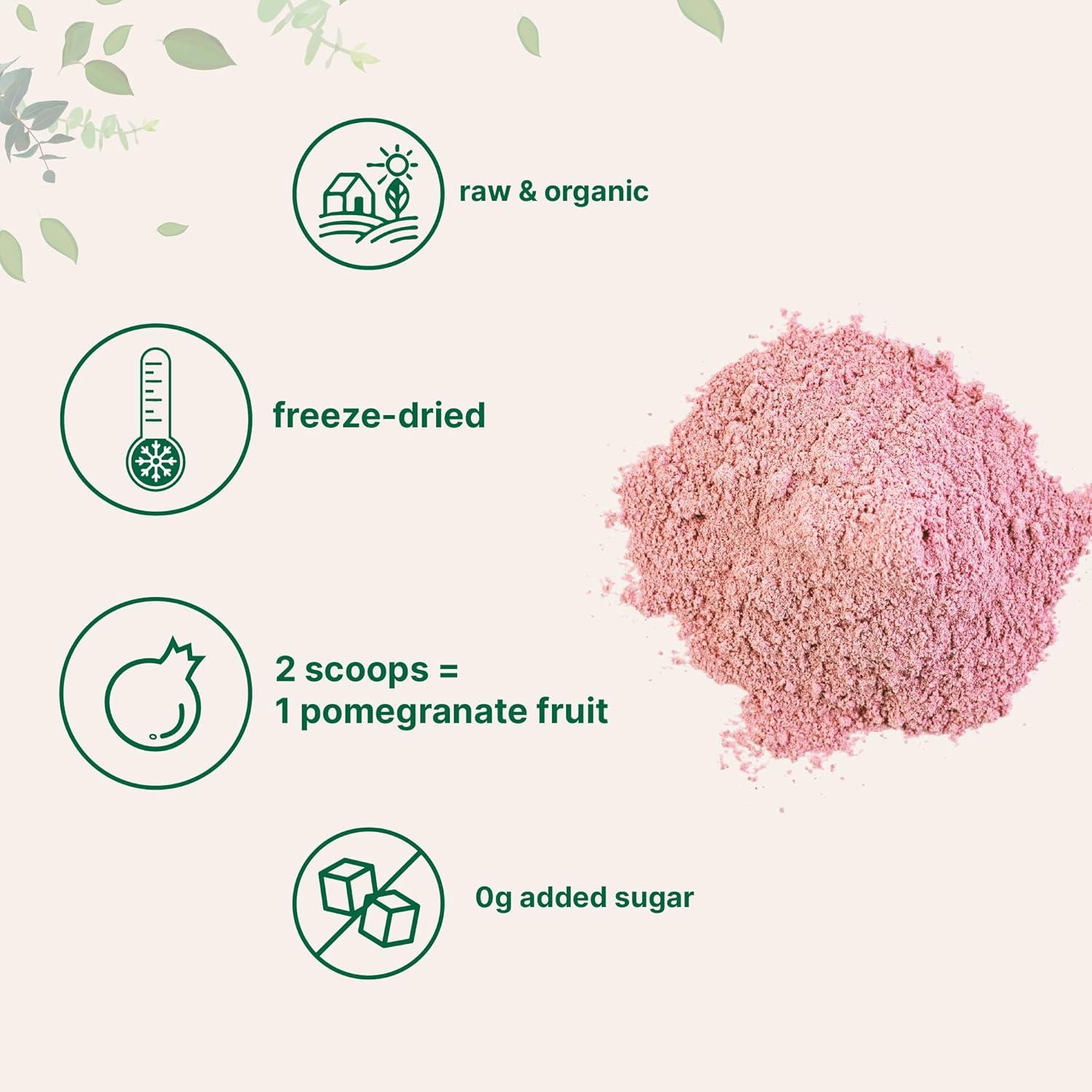 image:imageOrganic Pomegranate Juice Powder 1 Pound 100 Natural Fruit Powder Freeze Dried amp Cold Pressed No Sugar amp Additives Great Flavor for Drinks Smoothie amp Beverages NonGMO amp Vegan Friendly