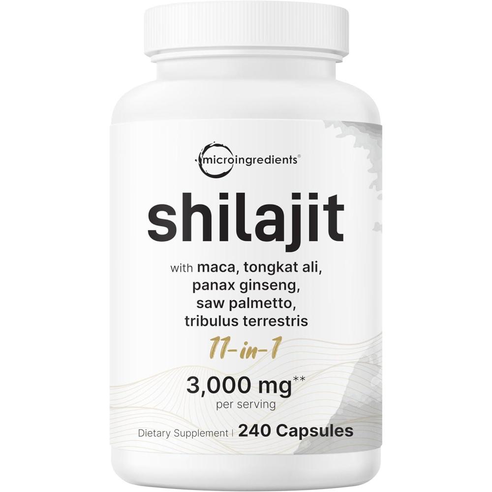image:imageMicro Ingredients Shilajit 11in1 Complex for Men amp Women 240 Capsules  High Potency Shilajit Extract with Naturally Occurring Fulvic Acid  Maca Root Tongkat Ali Ginseng Black Pepper amp More