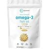 image:imageMicro Ingredients Extra Strength Omega 3 Fish Oil Supplements 1000mg Per Serving 300 Softgels  Lemon Flavored  Burpless  EPA 180mg  DHA 120mg  Deep Sea Fish