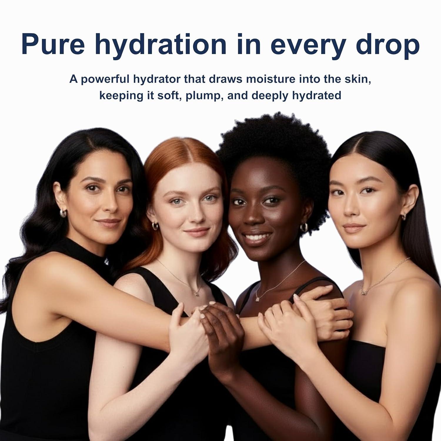 image:imageHyaluronic Acid Serum with Vitamin B5 for Face Lightweight Hydrating Face Serum for Dry amp Sensitive Skin 4 Types of HA at 2 with Vitamin C amp E OilFree amp FragranceFree 4 fl oz
