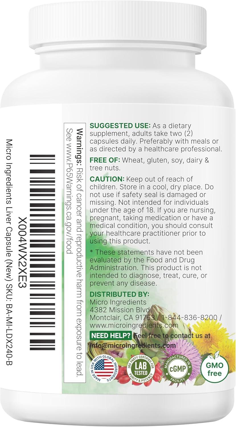 image:imageLiver Advanced 240 Veggie Capsules 20in1 Complex with Milk Thistle Dandelion NAD NAC ALA TUDCA Glutathione Artichoke Turmeric amp Astragalus NonGMO Gluten Free240 Count Pack of 2
