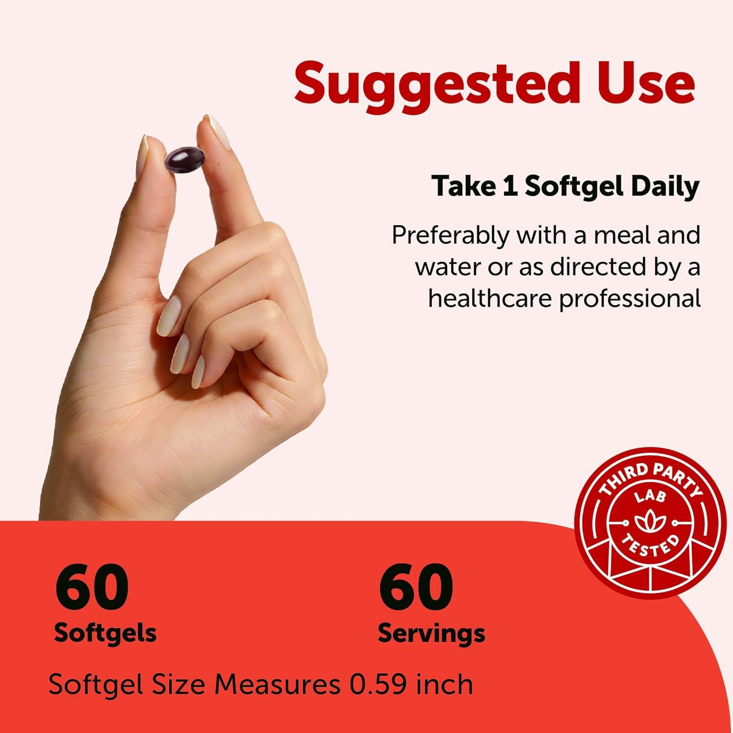 image:imageMicro Ingredients Astaxanthin 24mg with MCT Oil 30 Softgels Max Strength Astaxanthin Antioxidant Supplements Fresh Microalgae Source NonGMO Gluten Free No Soy60 Count Pack of 1
