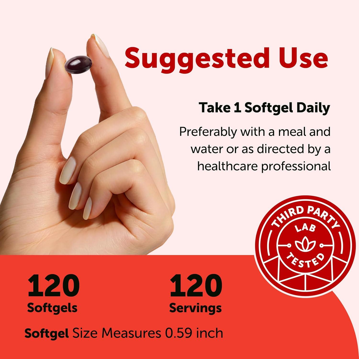 image:imageMicro Ingredients Astaxanthin 6mg with MCT Oil 120 Softgels Premium Astaxanthin Antioxidant Supplements Fresh Microalgae Source Triple Strength NonGMO Gluten Free No Soy120 Count Pack of 1