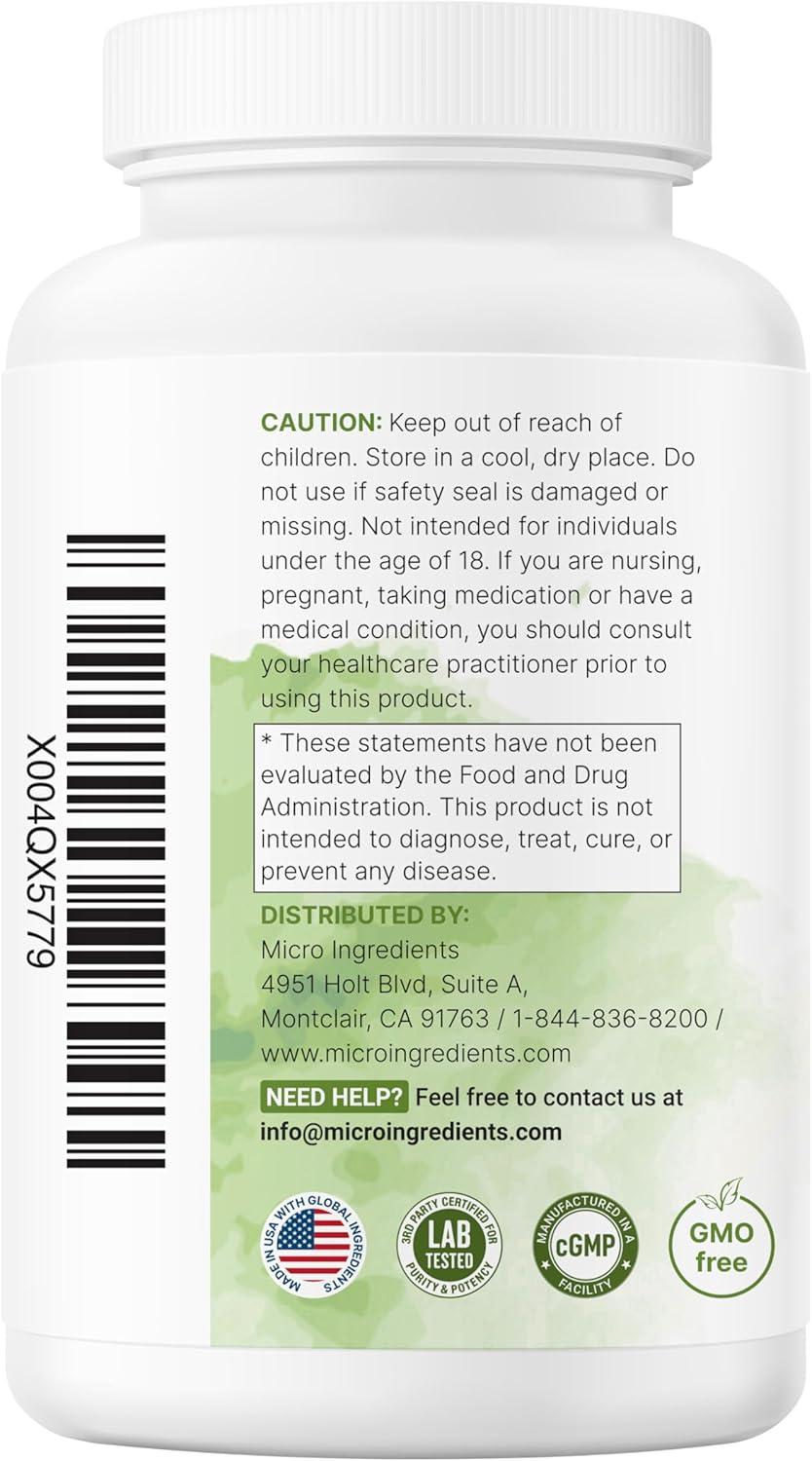 image:imageMicro Ingredients Extra Strength Green Tea Extract 300 Capsules 5 Month Supply Maximum Potency Polyphenols Antioxidant Supplement for Skin Energy Brain amp Heart Support
