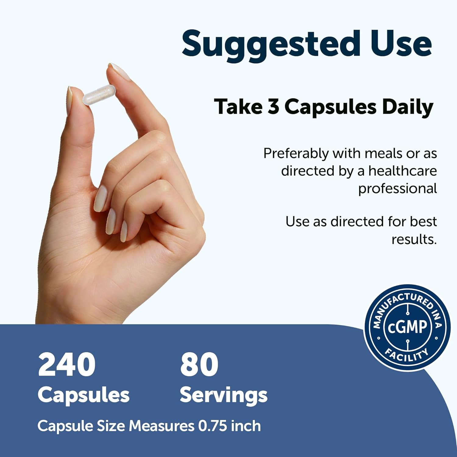 image:imageMicro Ingredients Fiber 240 Vegetarian Capsules Soluble Fiber Supplement with Psyllium Husk 5in1 with Probiotics Prebiotics Postbiotics amp Enzymes NonGMO