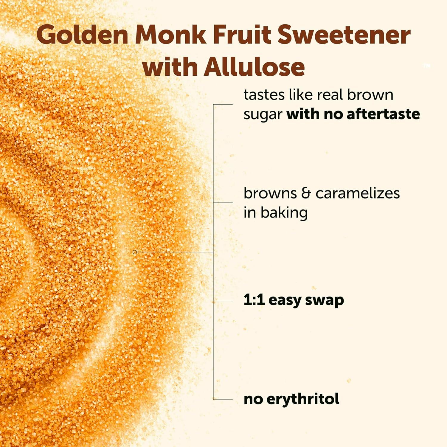 image:imageMicro Ingredients Golden Monk Fruit Sweetener with Allulose 2 lbs 11 Brown Sugar Substitute No Erythritol No Aftertaste Zero Calorie Sugar Alternative for Baking Coffee amp Tea Keto Vegan NonGMO