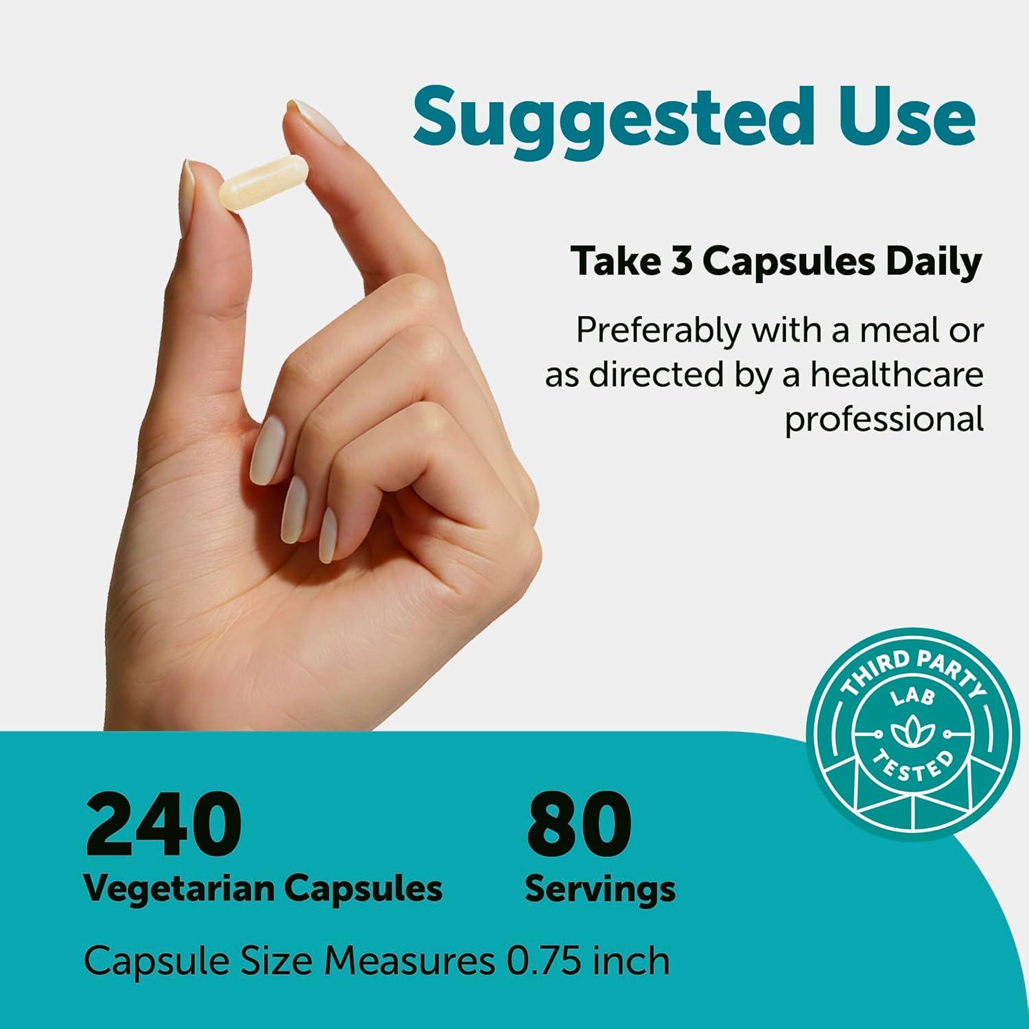 image:imageMicro Ingredients Hyaluronic Acid Complex 240 Vegetarian Capsules with Collagen MSM Vitamin C Biotin Turmeric amp Boswellia NonGMO FillerFree cGMP Manufactured amp Lab Tested