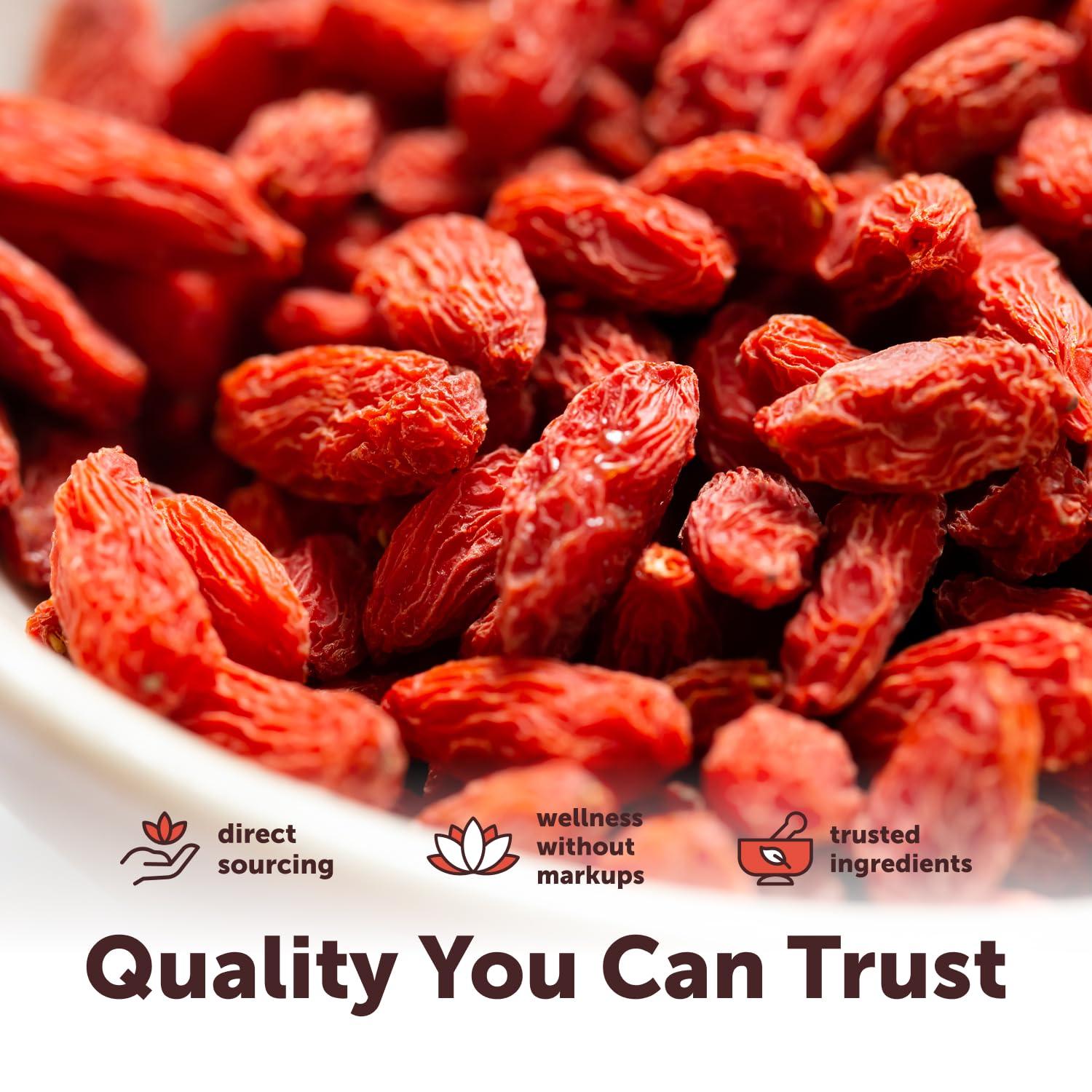 image:imageMicro Ingredients Organic Goji Berries 1lb 16oz Large Whole SunDried Berries Raw Superfood Wolfberries Natural Flavor for Trail Mix Juice amp Tea Sulfate Free Vegan Friendly NonGMO32 Ounce Pack of 1