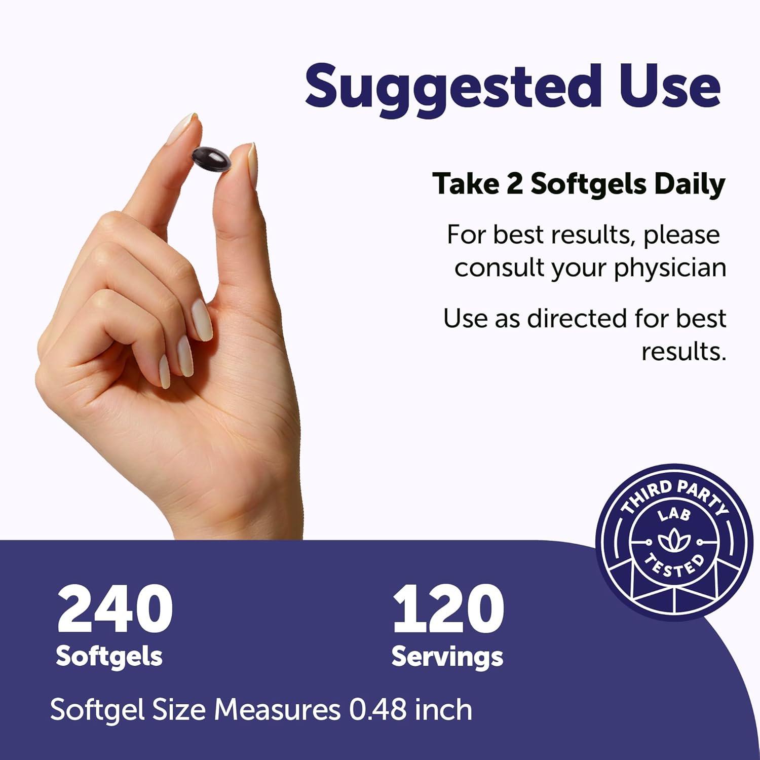 image:imageMicro Ingredients P5P Vitamin B6 100mg Per Serving 240 Softgels Pyridoxal5Phosphate Supplement with Methylated B12 Made with MCT Oil 4Month Supply NonGMO Gluten Free