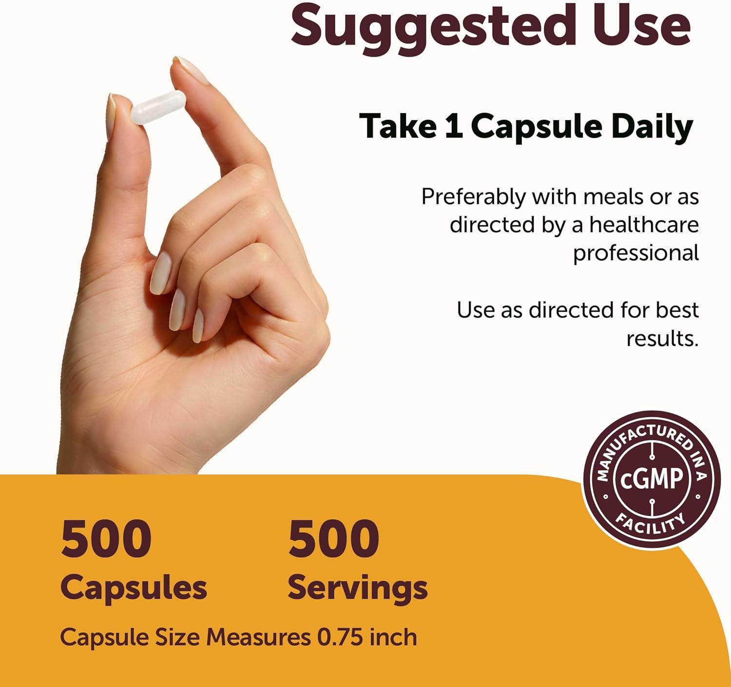 image:imageMicro Ingredients Potassium Citrate 99 mg Per Serving 500 Capsules 1 Year Supply Daily Mineral Supplement NonGMO Gluten Free Soy Free