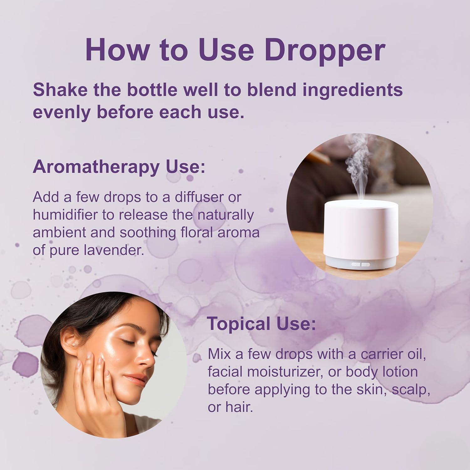 image:imageMicro Ingredients Pure Lavender Essential Oil 8 fl oz Premium Grade Liquid Drops DIY for Natural Aromatherapy Soap Lotion Diffuser Candles Body amp Scalp Massages Soothing Floral Aroma