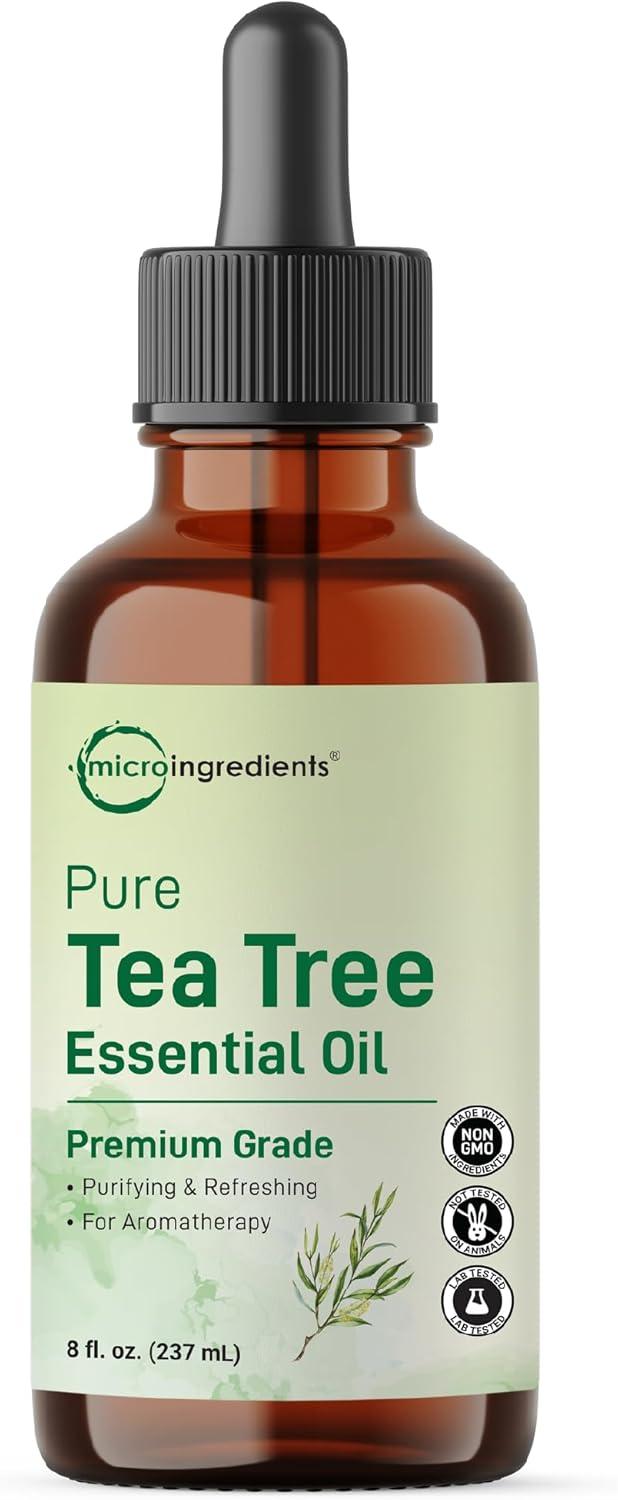 image:imageMicro Ingredients Pure Tea Tree Essential Oil 8 fl oz Premium Grade Liquid Drops DIY for Natural Aromatherapy Soap Diffuser Candles Body amp Scalp Massages Purifying amp Refreshing Aroma