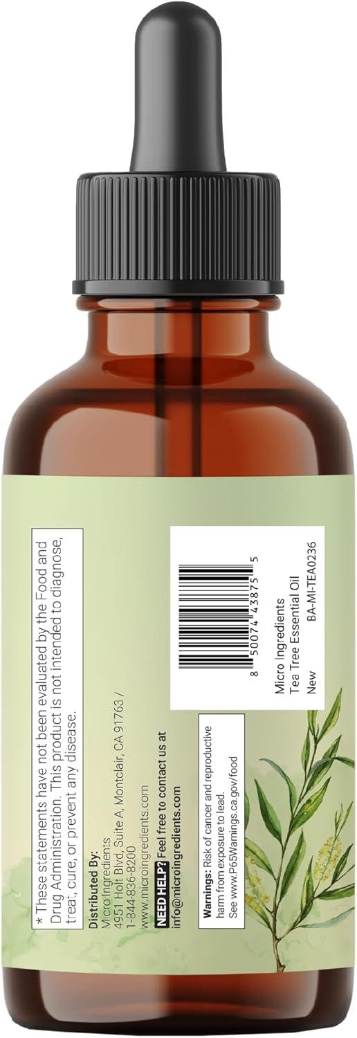 image:imageMicro Ingredients Pure Tea Tree Essential Oil 8 fl oz Premium Grade Liquid Drops DIY for Natural Aromatherapy Soap Diffuser Candles Body amp Scalp Massages Purifying amp Refreshing Aroma