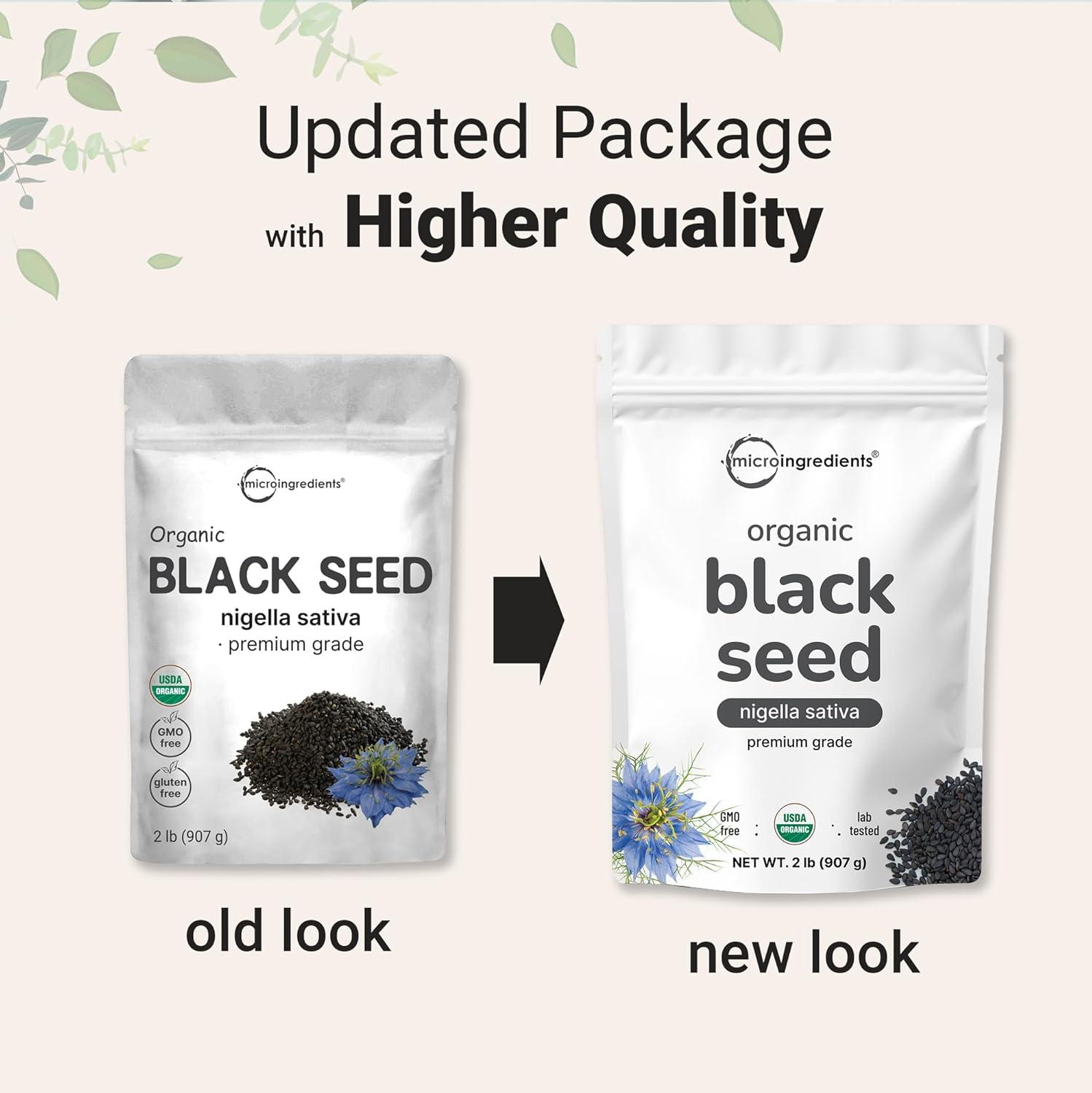 image:imageOrganic Black Cumin Seed Nigella Sativa 2lbs Premium Grade Whole Black Seed from Egypt Great for Baking Seasoning and Cooking Additive Free NonGMO Bulk Supply