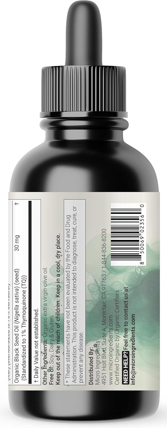 image:imageOrganic Oil of Oregano with Black Seed Oil 4 fl oz 2in1 Dropper High Potency Liquid Drops with Carvacrol amp Thymoquinone Natural Herbal Supplement Vegan Plant Based NonGMO