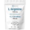 image:imageLArginine 1600mg Nitric Oxide Supplement for Men with LCitrulline 240 Bisected Tablets  Nitric Oxide Precursor  Muscle Energy amp Heart Support  NonGMO Gluten Free  4 Month Supply