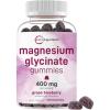 image:imageMagnesium Glycinate Gummies 400mg Per Serving 120 Count  Natural Grape Blueberry Flavor  Potent Elemental Form  Chelated for High Absorption  Healthy Muscle Bones amp Mood Support Supplement
