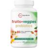 image:imageMicro Ingredients Fruit and Veggies Supplement with Probiotics 240 Vegetarian Capsules  80 Super Greens amp Fruits Complex  Immune Gut amp Digestive Health Support