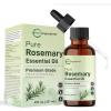 image:imageMicro Ingredients Rosemary Essential Oil for Hair Scalp amp Skin 8 fl oz  100 Pure amp Natural with Dropper  Aromatherapy Diffuser Soap Candle amp Massage Use  Woody Herbal Aroma CrueltyFree