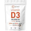 image:imageMicro Ingredients Vitamin D3 50000 IU  K2 MK7 200 mcg 240 Softgels  Virgin Coconut Oil  2in1 Support  Easy to Swallow NonGMO