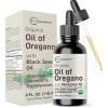 image:imageOrganic Oil of Oregano with Black Seed Oil 4 fl oz  2in1 Dropper  High Potency Liquid Drops with Carvacrol amp Thymoquinone  Natural Herbal Supplement  Vegan Plant Based NonGMO