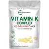 image:imageSuper Vitamin K Complex K2 MK7  MK4 amp K1 360 Coconut Oil Softgles  Easily Absorbed K Vitamins Active Menaquinone Complex  NonGMO